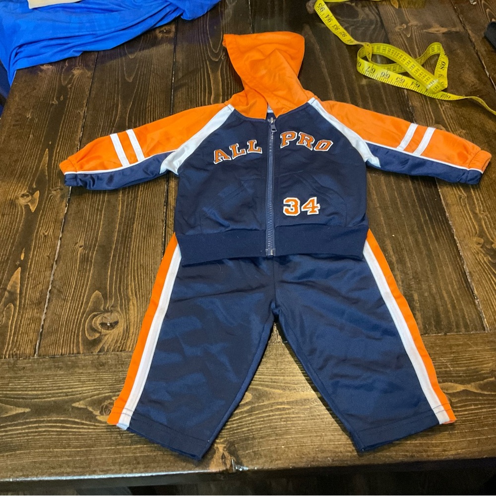 All Pro Kids' Orange and Navy Tracksuit excellent condition.